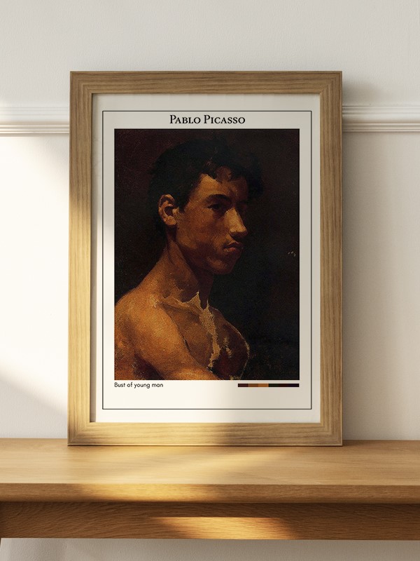 Pablo Picasso Bust of young man Poster