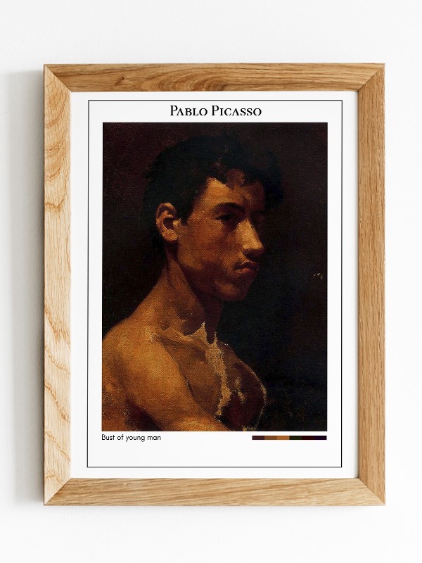Pablo Picasso Bust of young man Poster