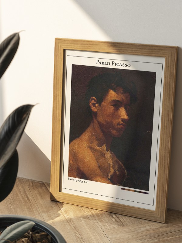Pablo Picasso Bust of young man Poster