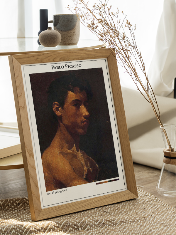 Pablo Picasso Bust of young man Poster