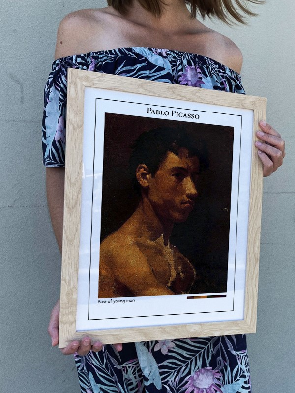 Pablo Picasso Bust of young man Poster