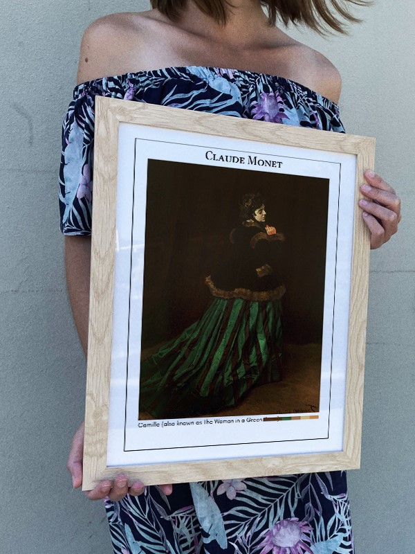 Claude Monet Camille (also known as The Woman in a Green Dress) Poster | Poster Bask Modelleri ve Fiyatlar Claude Monet Camille (also known as The Woman in a Green Dress) Poster | Poster Bask Modelleri ve Fiyatlar