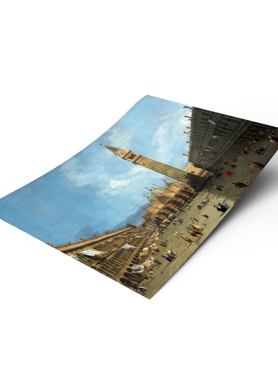 Canaletto Piazza San Marco Tablo Sanatsal Ünlü Ressam Poster Çerçevesiz Yüksek Kalite Poster