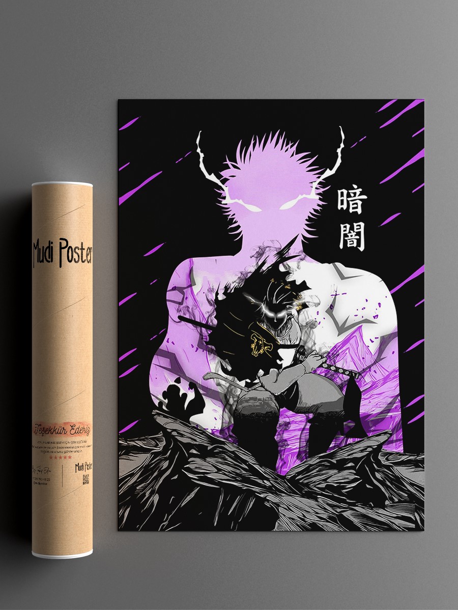 Captain Darkness Anime Poster Çerçevesiz Yüksek Kalite Anime Duvar Poster