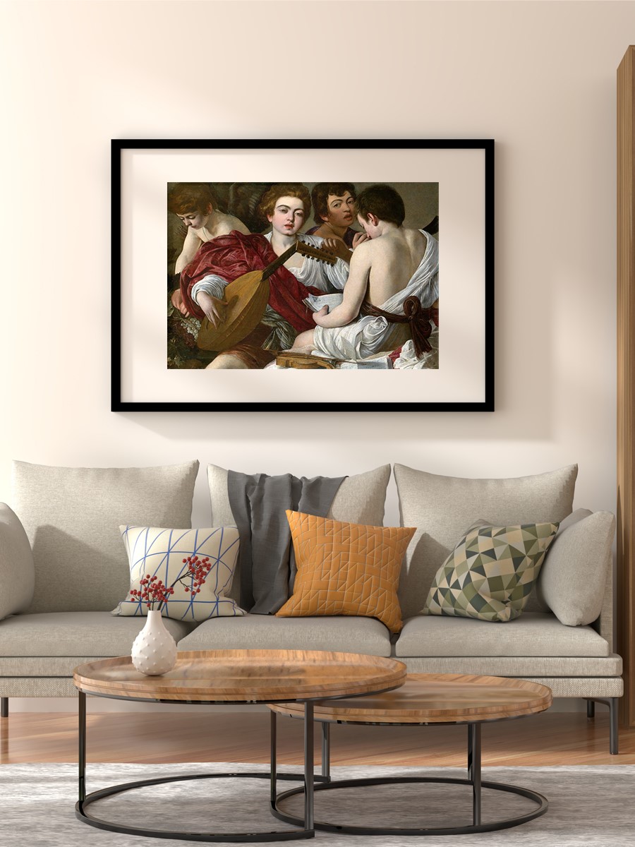 Caravaggio The Musicians Tablo Sanatsal Ünlü Ressam Poster Çerçevesiz Yüksek Kalite Poster