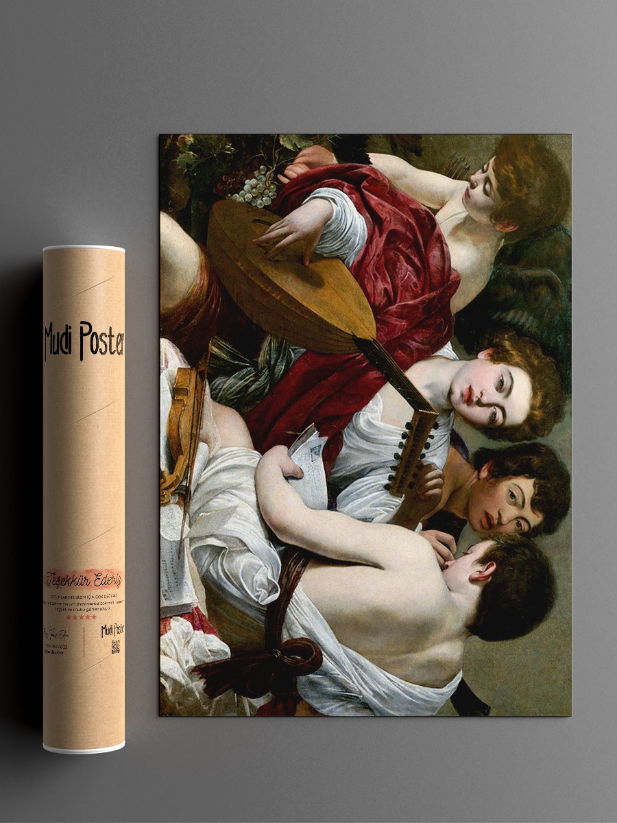 Caravaggio The Musicians Tablo Sanatsal Ünlü Ressam Poster Çerçevesiz Yüksek Kalite Poster