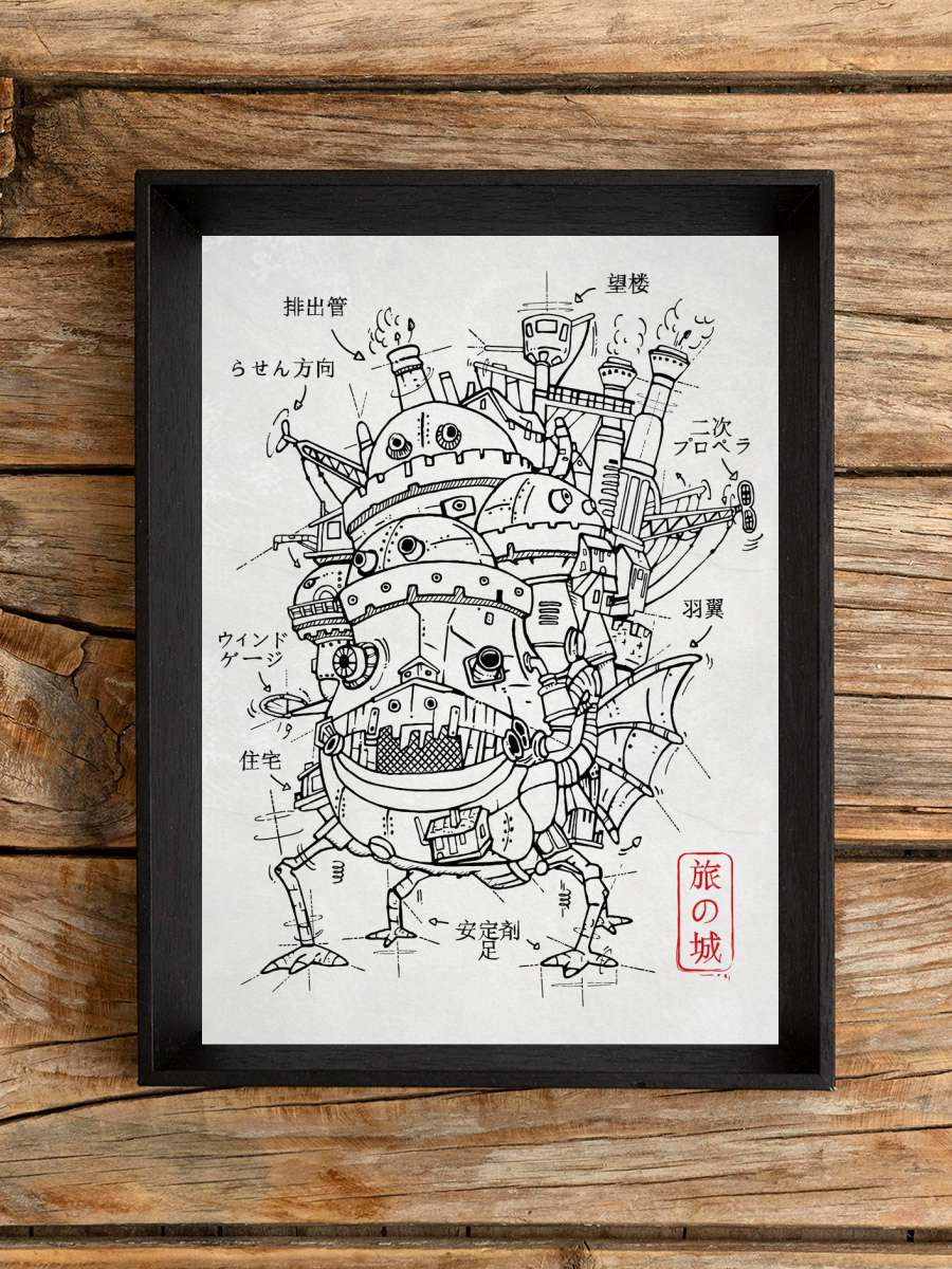 Casle plan Anime Poster Çerçevesiz Yüksek Kalite Anime Duvar Poster