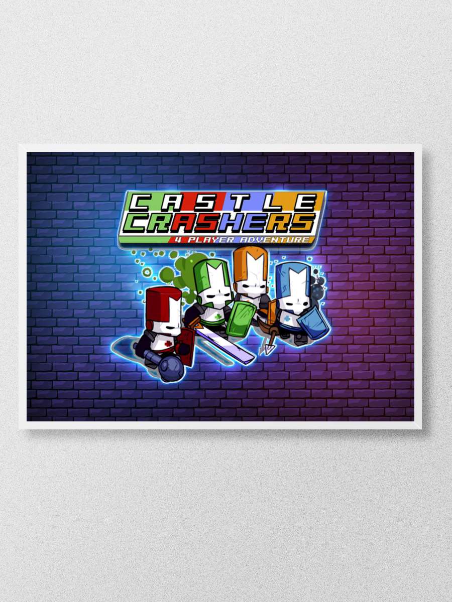 Castle Crashers Anime Poster Çerçevesiz Yüksek Kalite Anime Duvar Poster