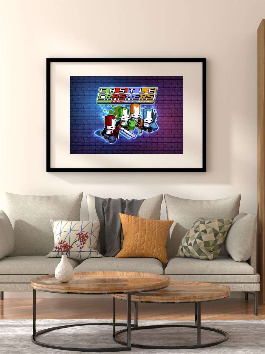 Castle Crashers Anime Poster Çerçevesiz Yüksek Kalite Anime Duvar Poster