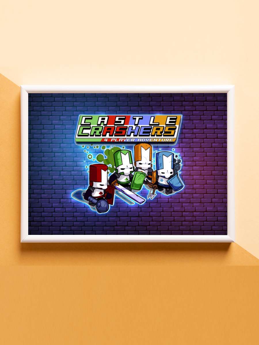 Castle Crashers Anime Poster Çerçevesiz Yüksek Kalite Anime Duvar Poster