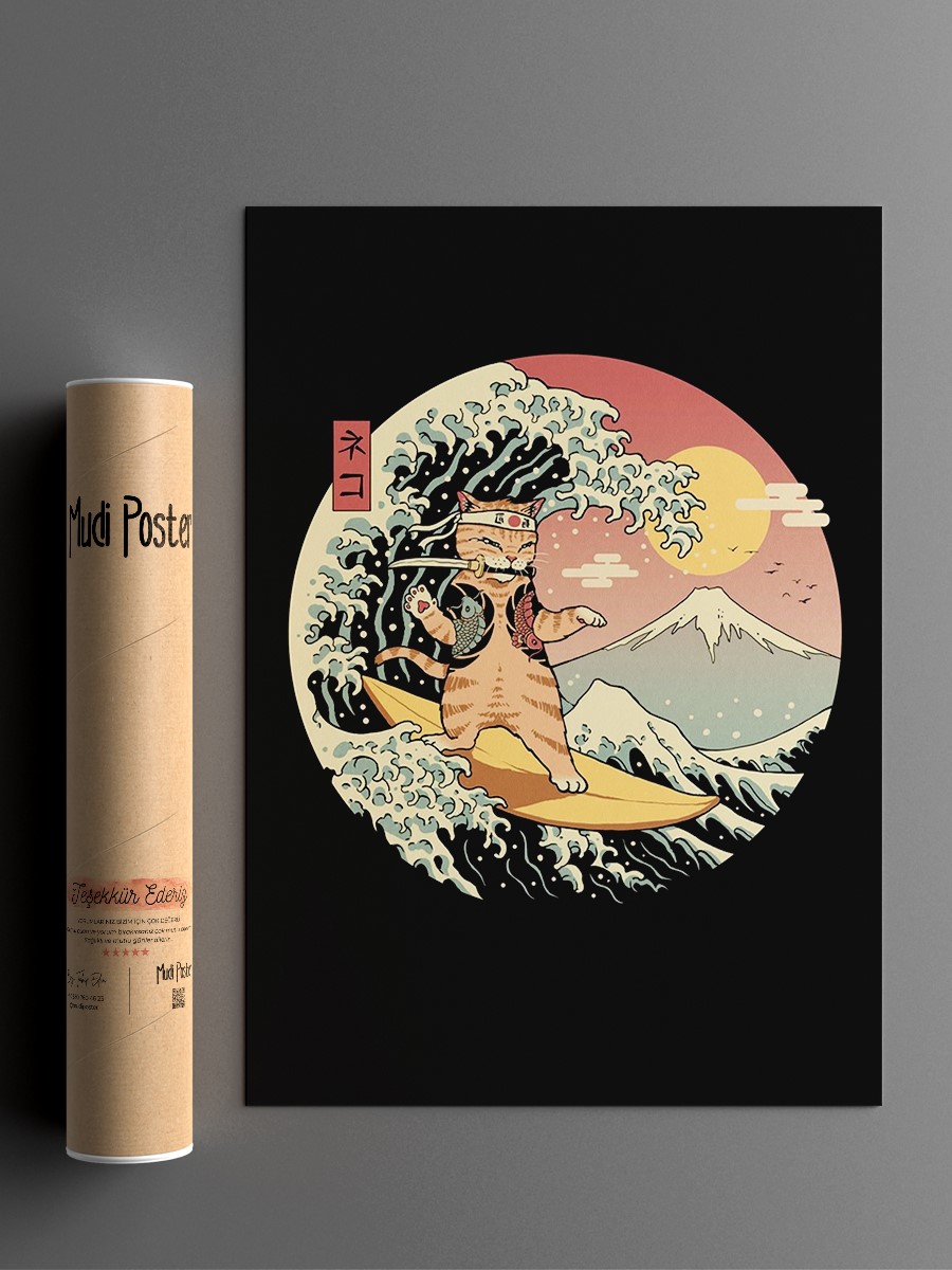 Catana Wave Anime Poster Çerçevesiz Yüksek Kalite Anime Duvar Poster