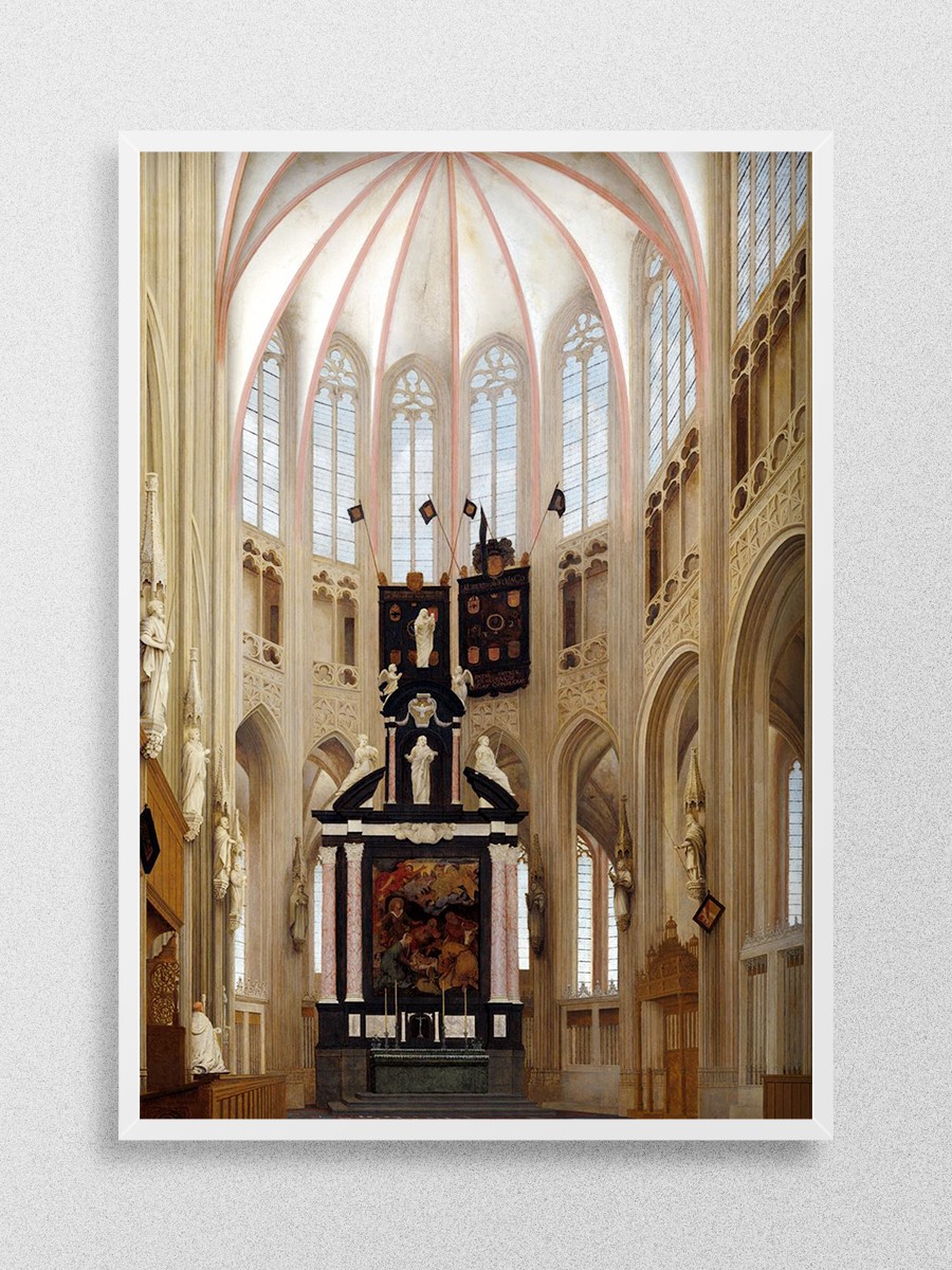 Cathedral of Saint John Tablo Sanatsal Ünlü Ressam Poster Çerçevesiz Yüksek Kalite Poster