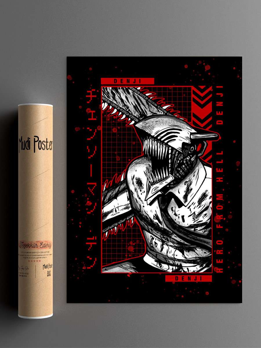 Chainsaw Man 3 Anime Poster Çerçevesiz Yüksek Kalite Anime Duvar Poster