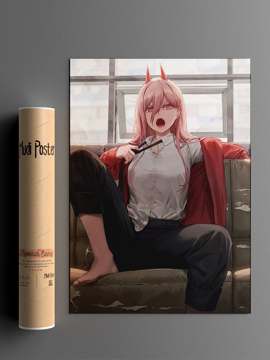 Chainsaw Man Poster, Çerçevesiz Tv Film Poster