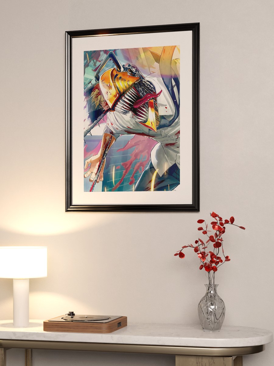 Chainsaw Man Denji Anime Poster Çerçevesiz Yüksek Kalite Anime Duvar Poster