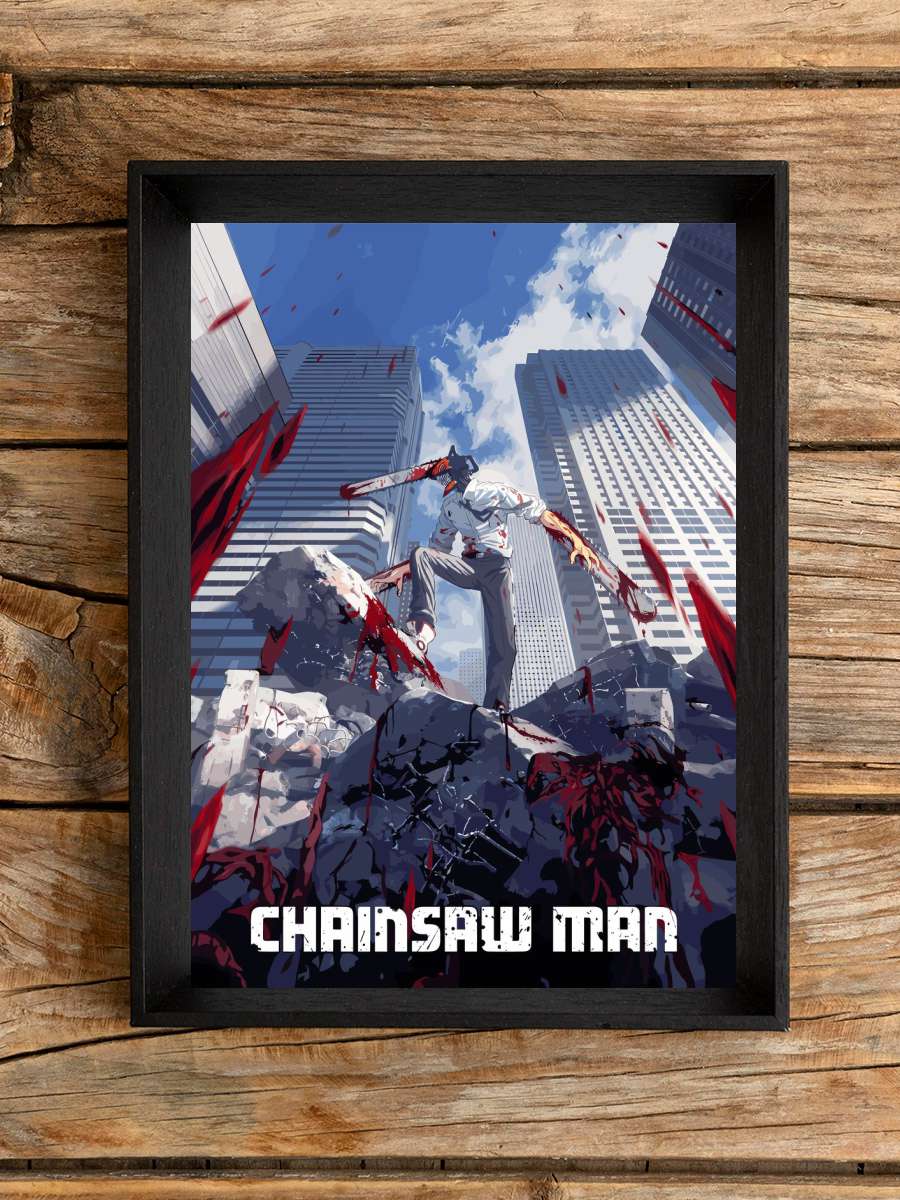 chainsaw man denji Anime Poster Çerçevesiz Yüksek Kalite Anime Duvar Poster