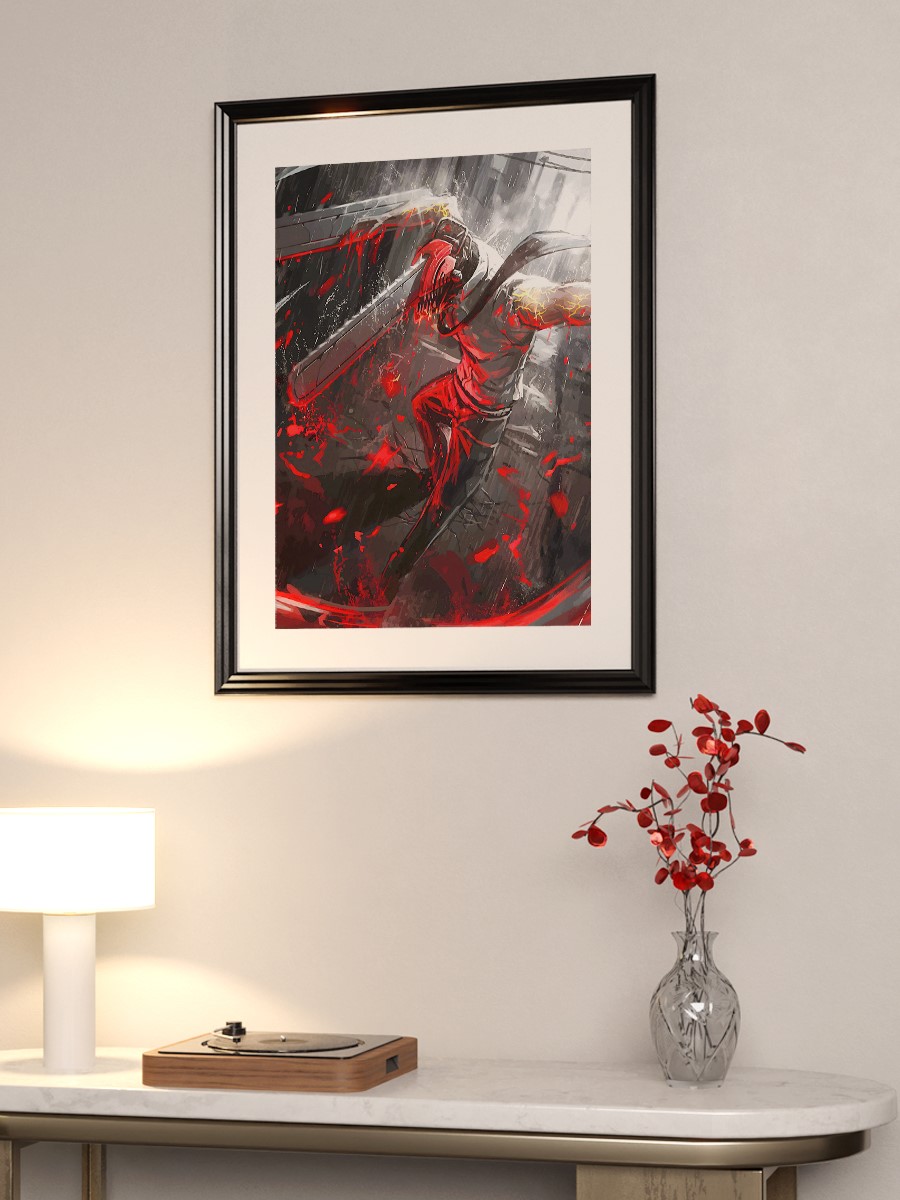 Chainsaw Man Denji Anime Poster Çerçevesiz Yüksek Kalite Anime Duvar Poster