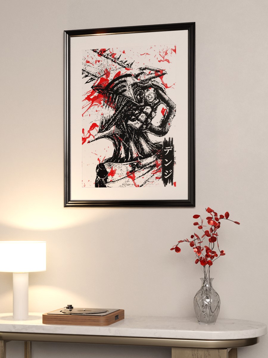 Chainsaw Man Anime Poster Çerçevesiz Yüksek Kalite Anime Duvar Poster