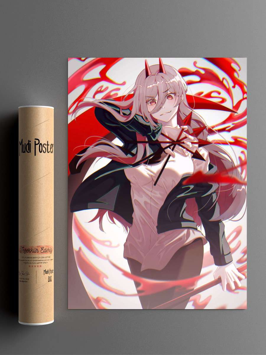 Chainsaw Man Anime Poster Çerçevesiz Yüksek Kalite Anime Duvar Poster