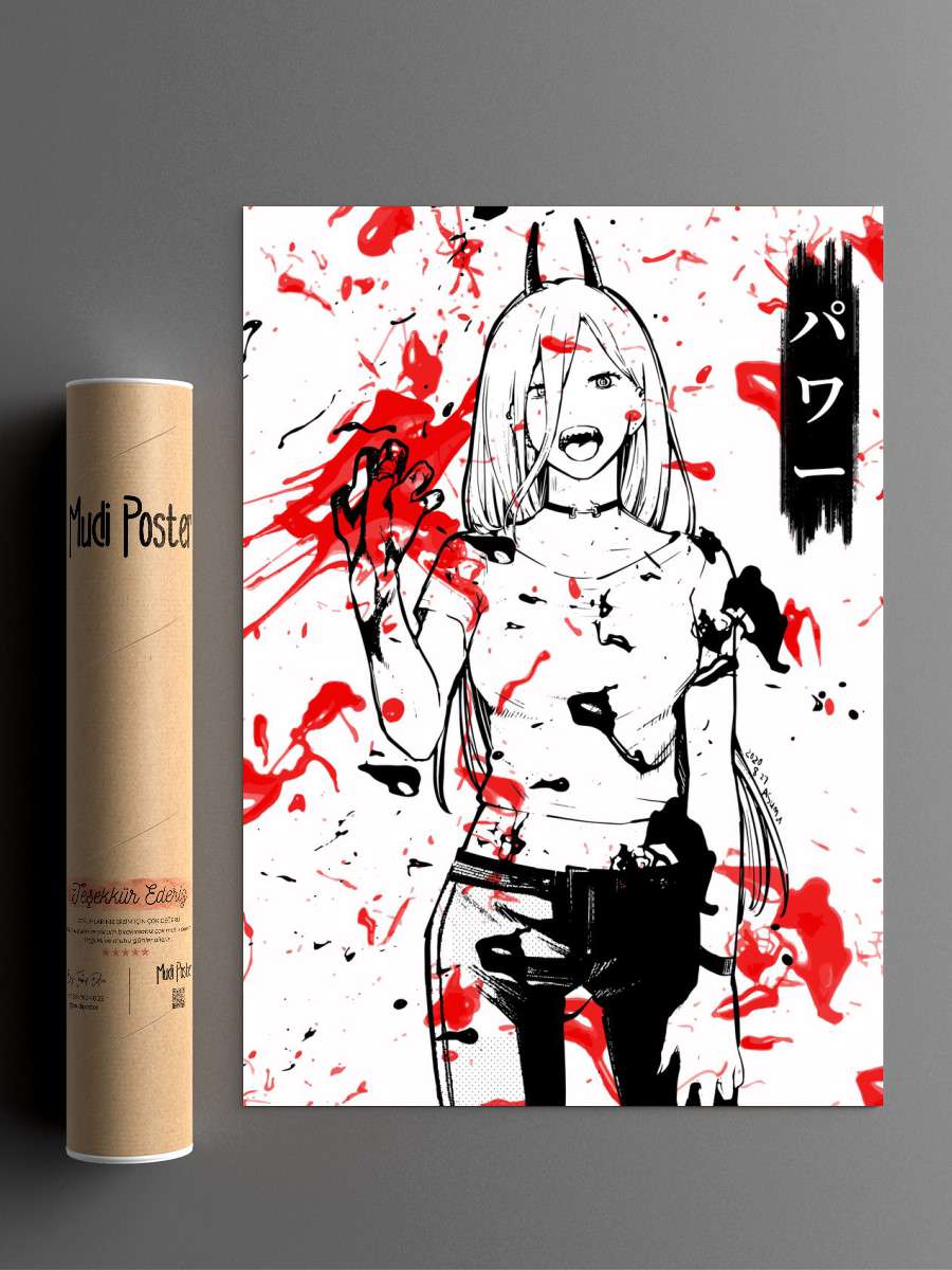 Chainsaw Man Anime Poster Çerçevesiz Yüksek Kalite Anime Duvar Poster