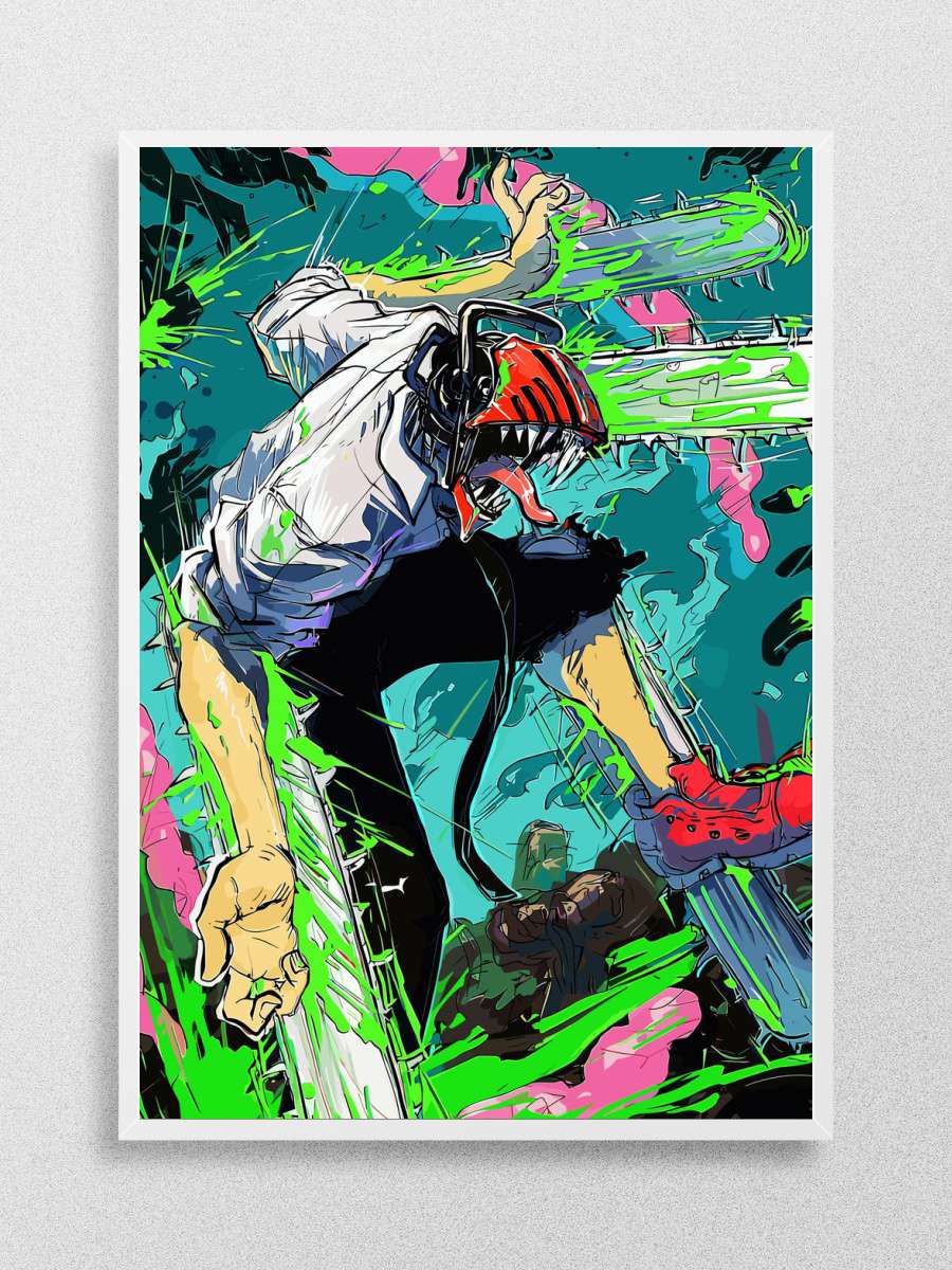Chainsaw Man Anime Poster Çerçevesiz Yüksek Kalite Anime Duvar Poster