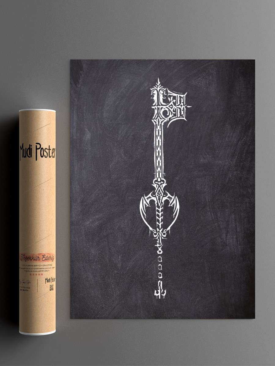 chalk key 9 Anime Poster Çerçevesiz Yüksek Kalite Anime Duvar Poster