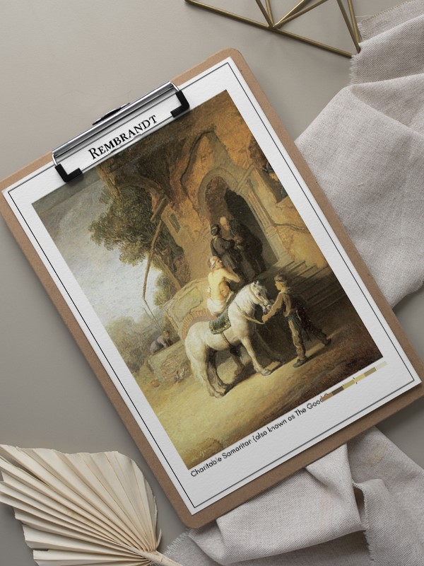 Rembrandt Charitable Samaritan (also known as The Good Samaritan) Poster