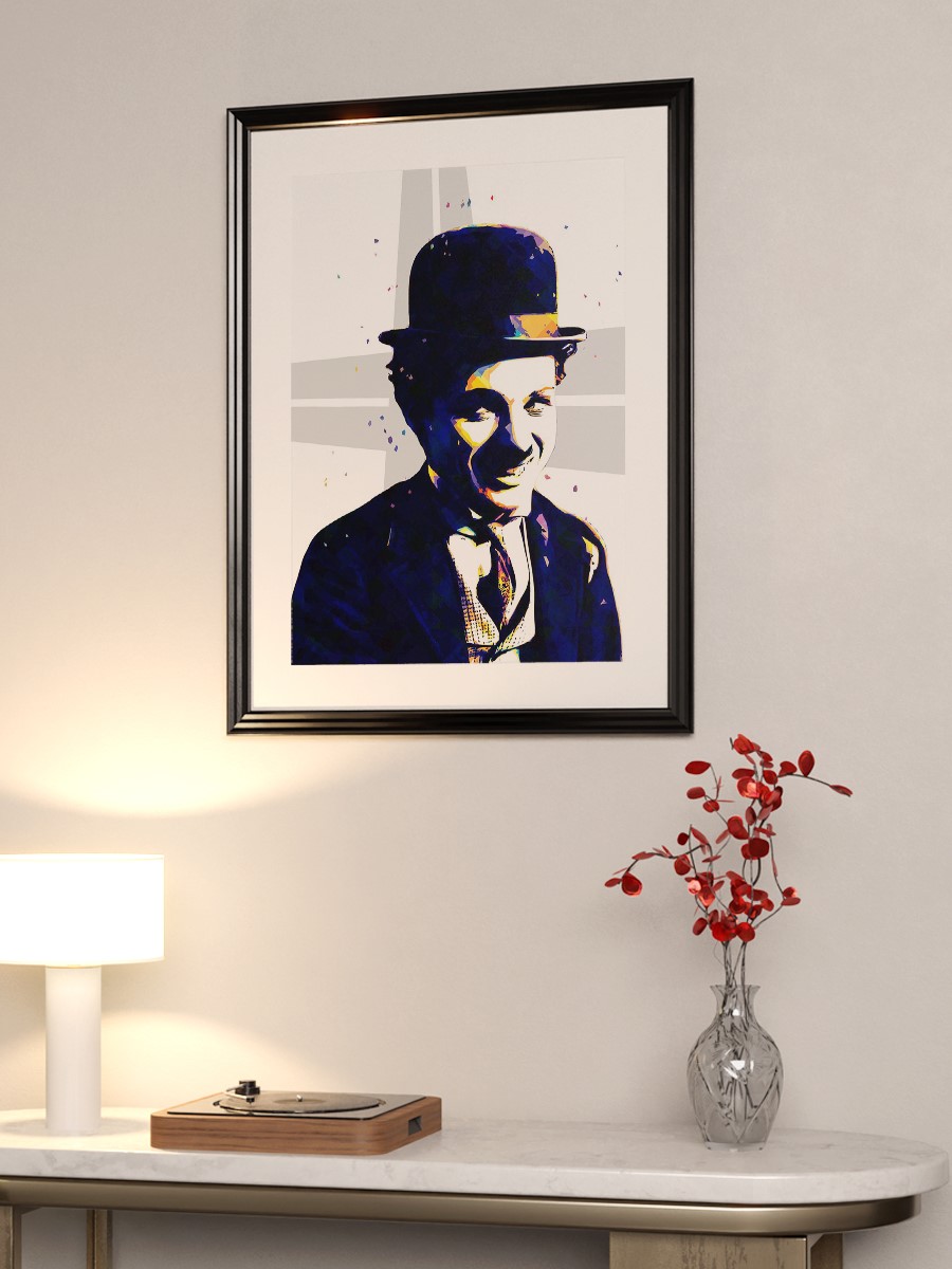 Charles Chaplin Poster, Çerçevesiz Tv Film Poster