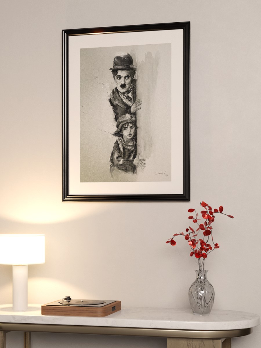 Charlie Chaplin Poster, Çerçevesiz Tv Film Poster