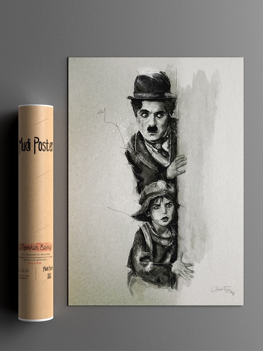 Charlie Chaplin Poster, Çerçevesiz Tv Film Poster
