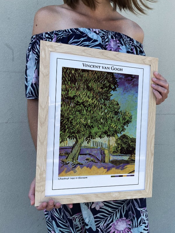 Vincent van Gogh Chestnut Tree in Blossom Poster