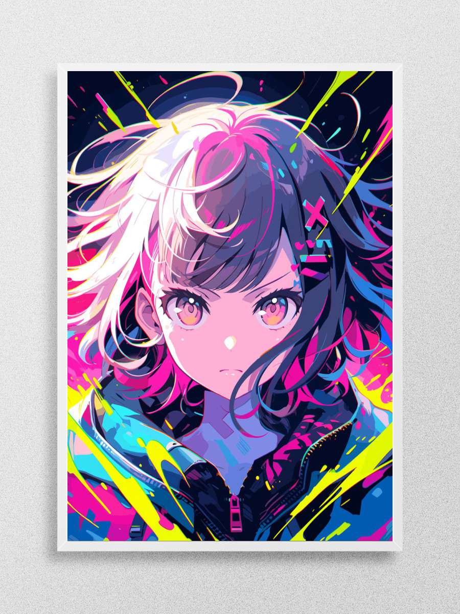 Chiaki Nanami Danganronpa Anime Poster Çerçevesiz Yüksek Kalite Anime Duvar Poster