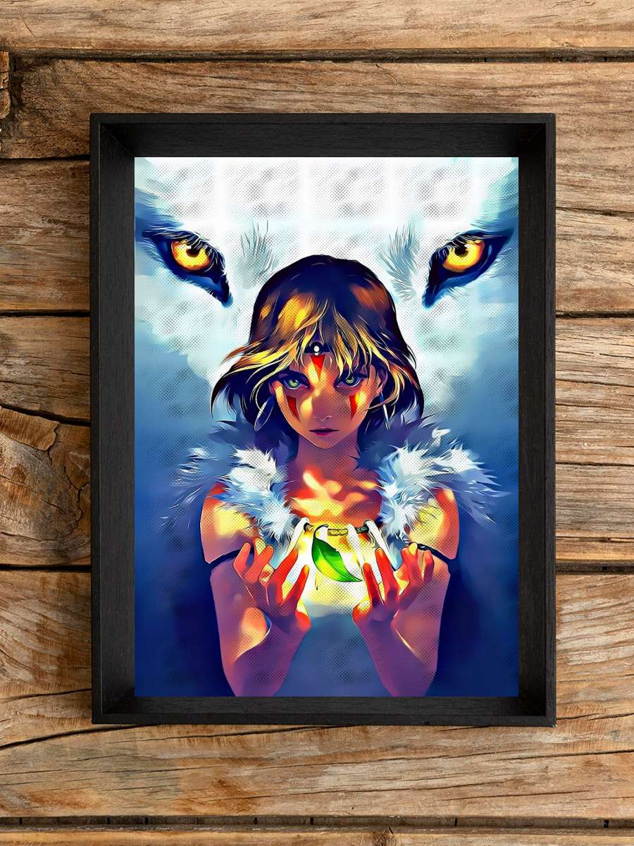 Chibi Ghibli Mono noke Art Anime Poster Çerçevesiz Yüksek Kalite Anime Duvar Poster