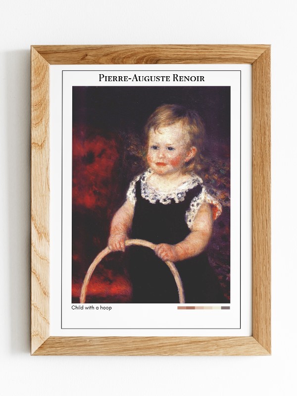 Pierre-Auguste Renoir Child with a hoop Poster
