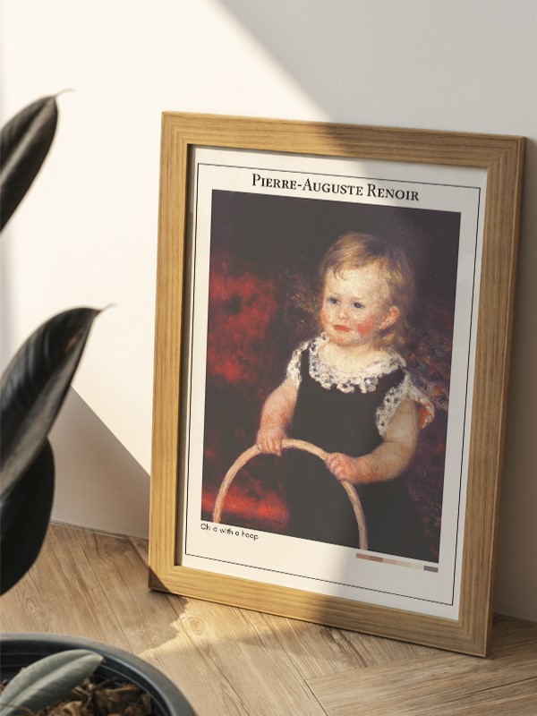 Pierre-Auguste Renoir Child with a hoop Poster