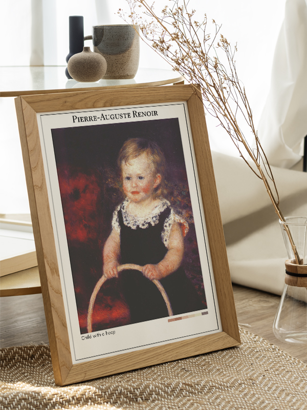 Pierre-Auguste Renoir Child with a hoop Poster