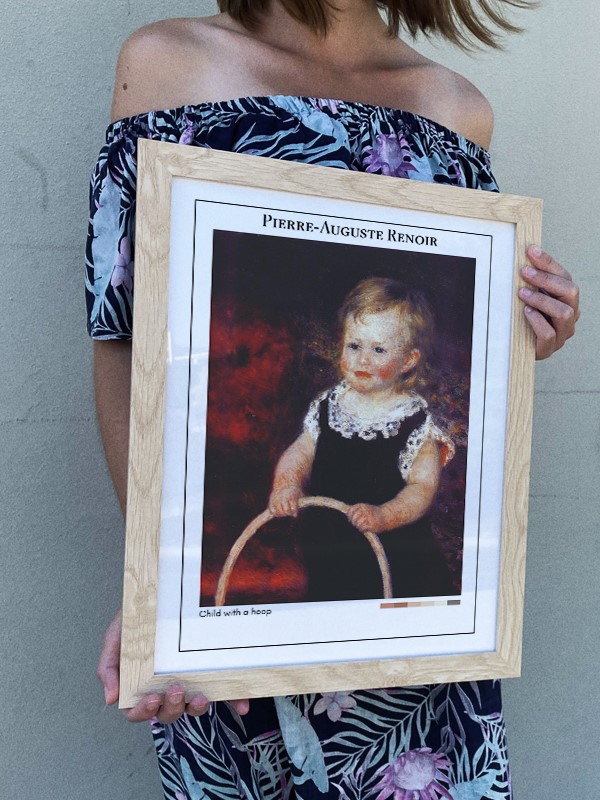 Pierre-Auguste Renoir Child with a hoop Poster
