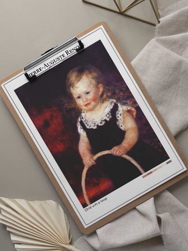 Pierre-Auguste Renoir Child with a hoop Poster