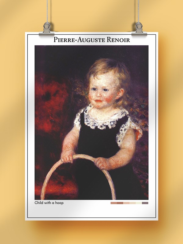 Pierre-Auguste Renoir Child with a hoop Poster