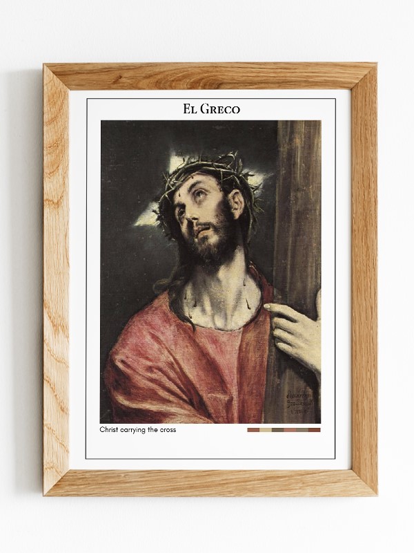 El Greco Christ carrying the cross Poster