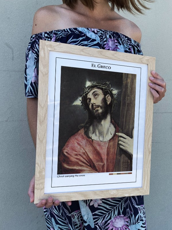 El Greco Christ carrying the cross Poster