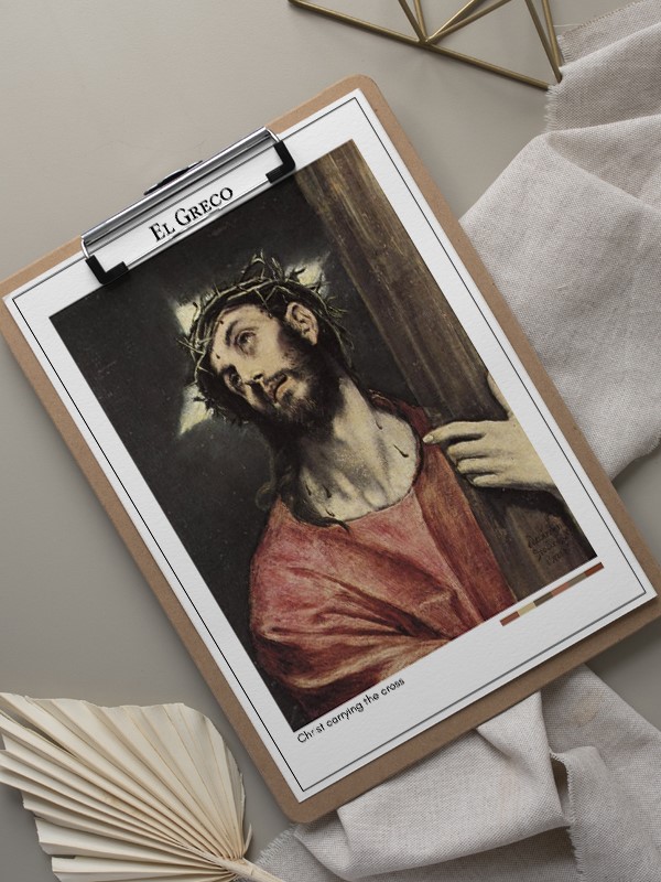 El Greco Christ carrying the cross Poster