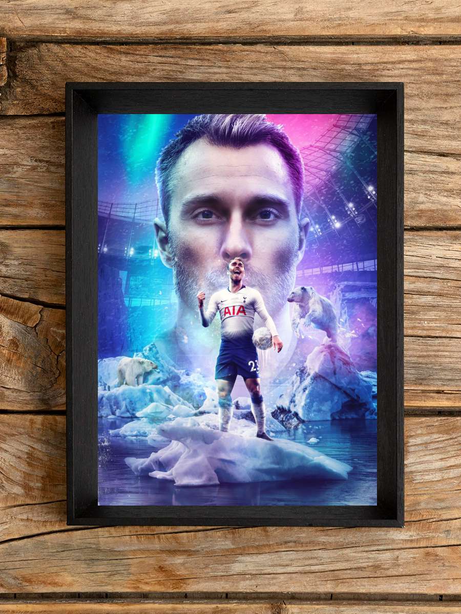 Christian Eriksen Futbol Poster Çerçevesiz Yüksek Kalite Futbolcu Duvar Poster