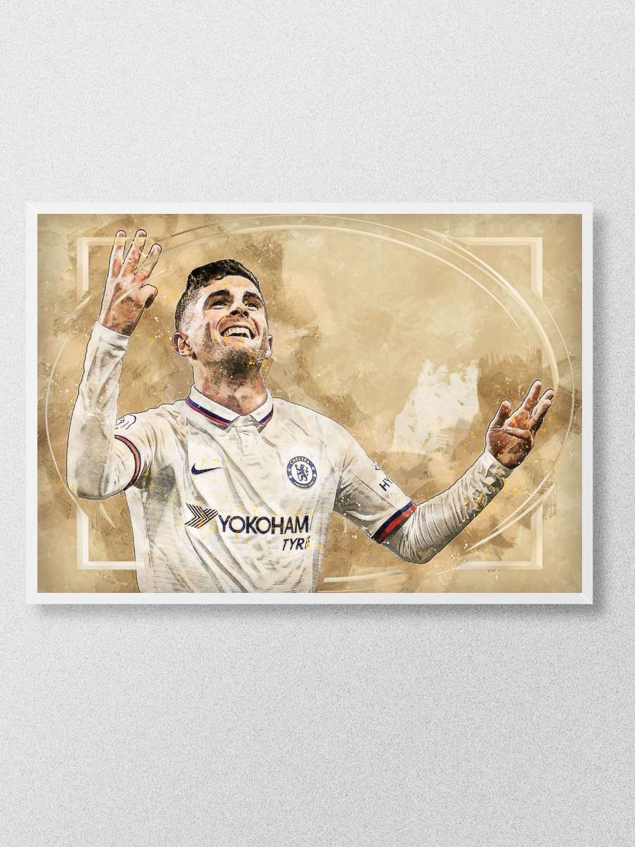 Christian Pulisic Futbol Poster Çerçevesiz Yüksek Kalite Futbolcu Duvar Poster