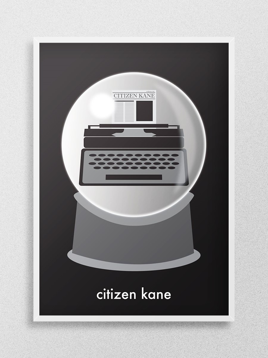 Citizen Kane Reimagined Poster, Çerçevesiz Tv Film Poster