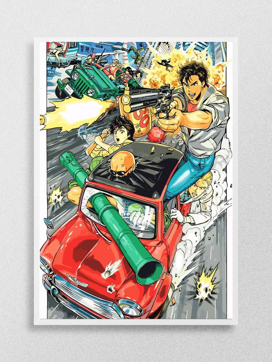 city hunter Anime Poster Çerçevesiz Yüksek Kalite Anime Duvar Poster