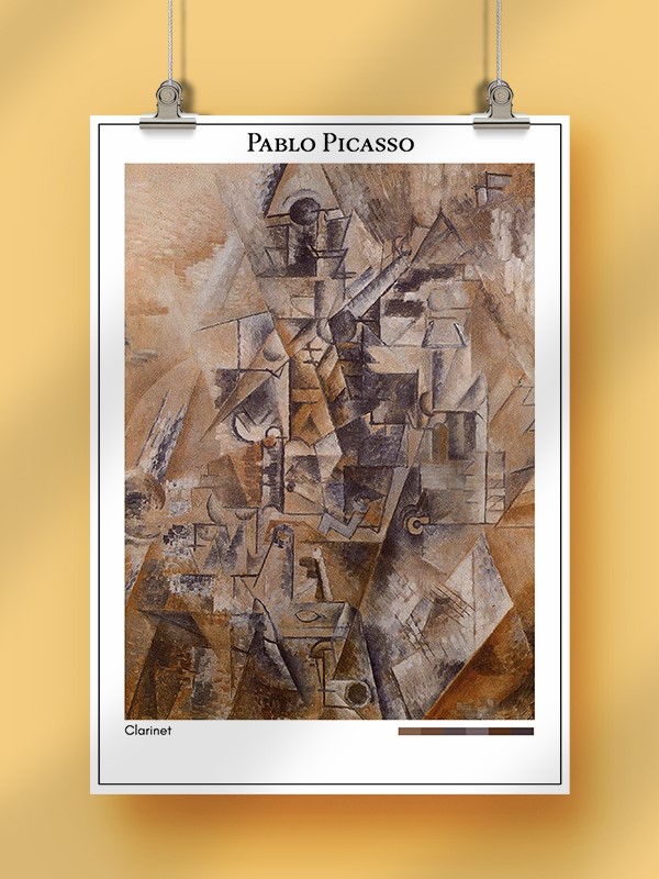 Pablo Picasso Clarinet Poster