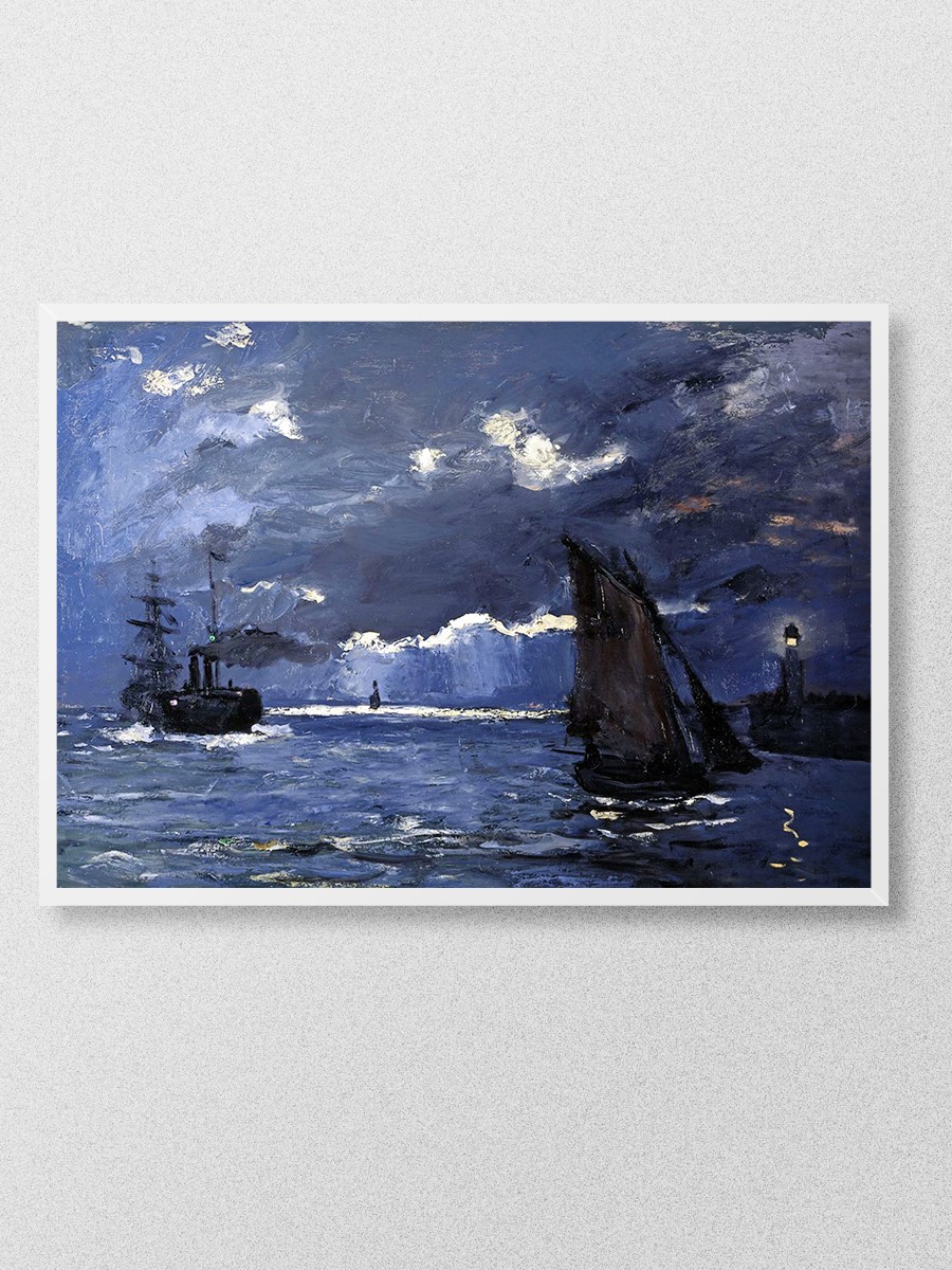 Claude Monet Seascape Tablo Sanatsal Ünlü Ressam Poster Çerçevesiz Yüksek Kalite Poster