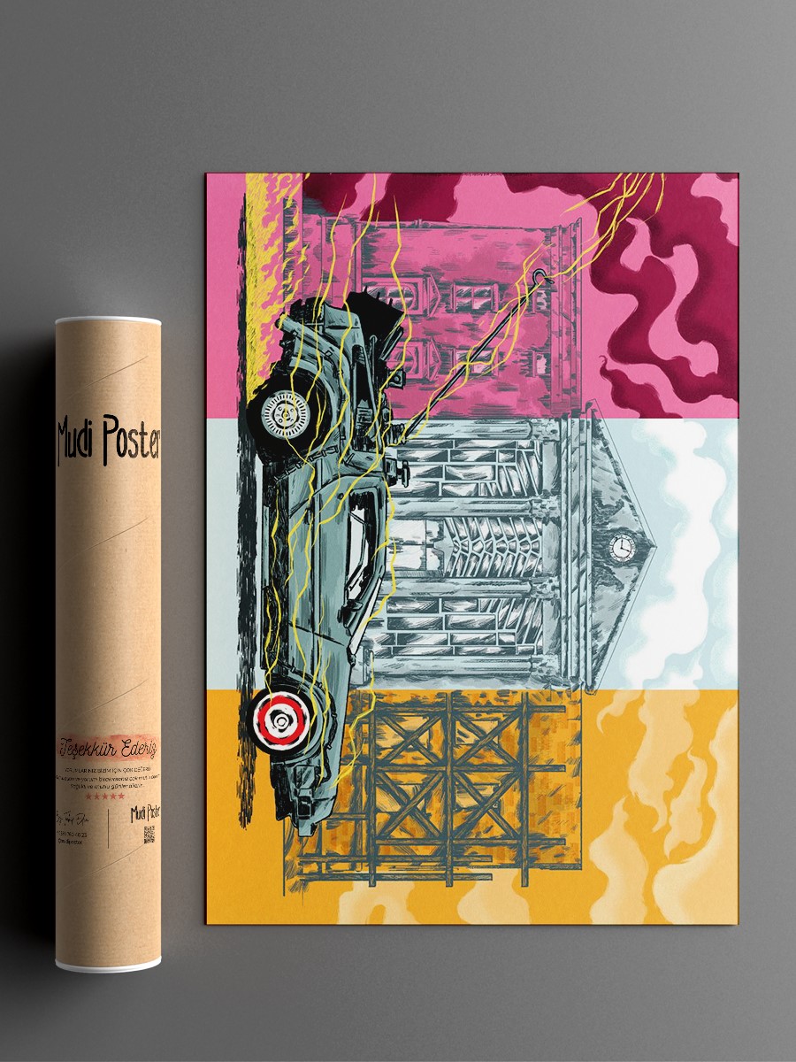 Clock Tower Poster, Çerçevesiz Tv Film Poster