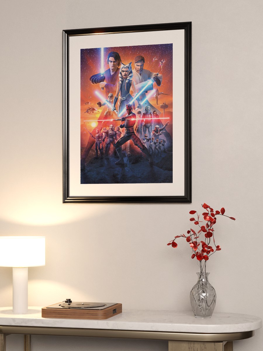 Clone Wars Poster, Çerçevesiz Tv Film Poster